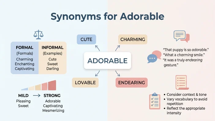 Synonyms for Adorable