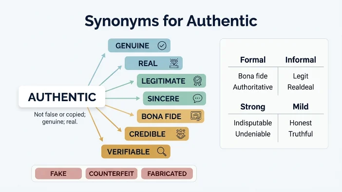 Synonyms for Authentic
