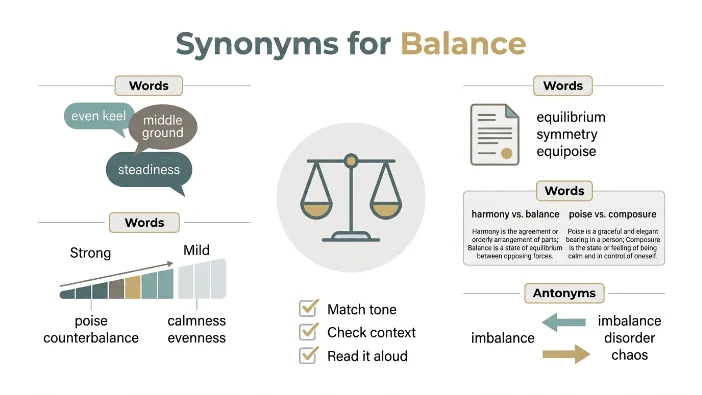 Synonyms for Balance