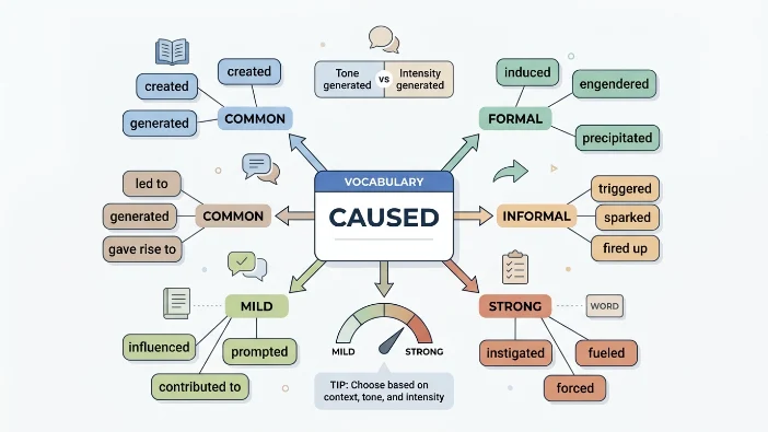 Synonyms for Caused