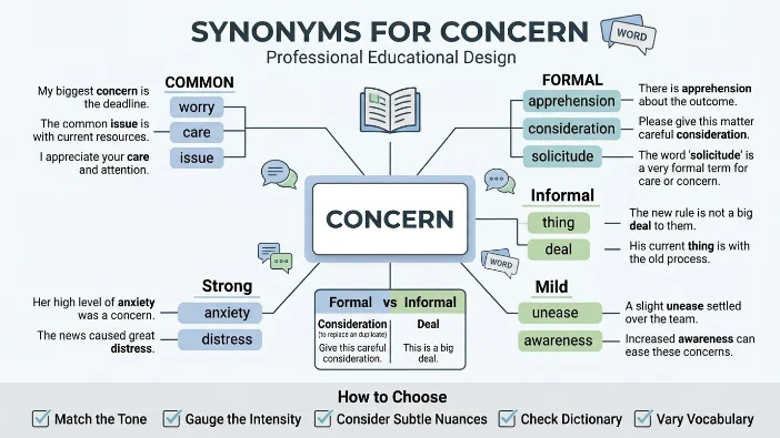Synonyms for Concern