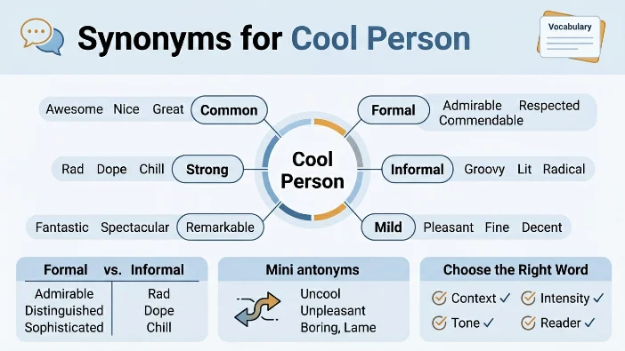 Synonyms for Cool Person
