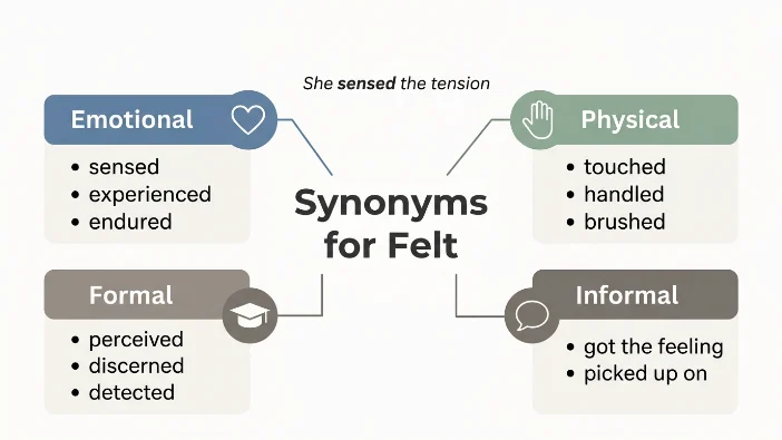 Synonyms for Felt