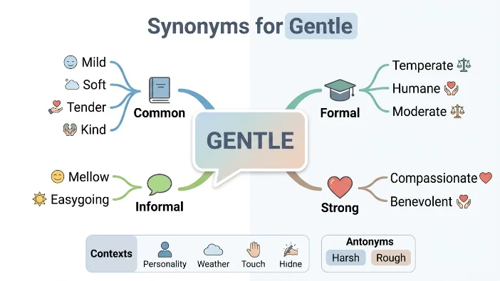 Synonyms for Gentle
