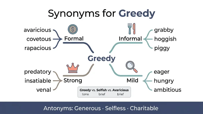 Synonyms for Greedy