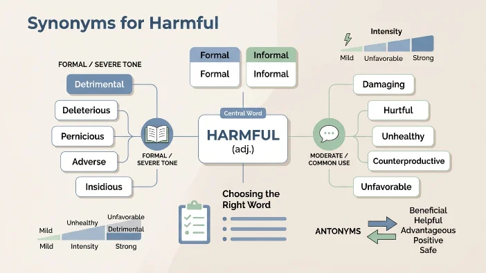Synonyms for Harmful