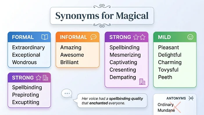 Synonyms for Magical