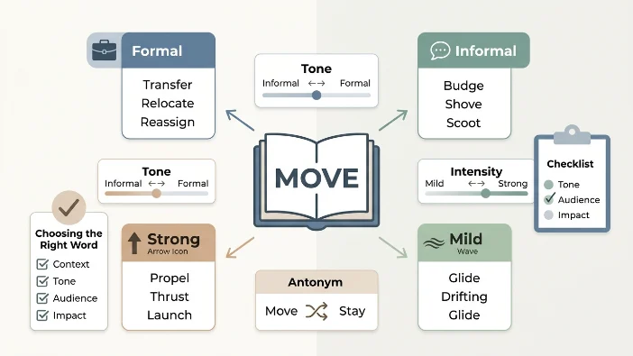 Synonyms for Move