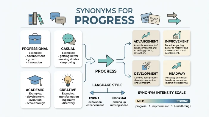 Synonyms for Progress