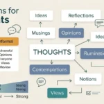 Synonyms for Thoughts