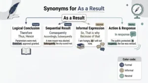 Synonyms for As a Result