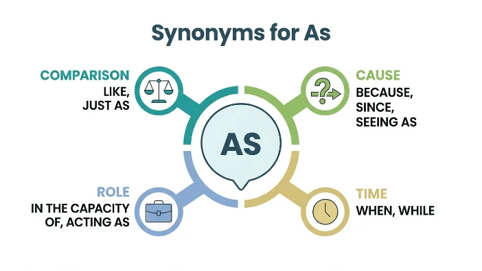 Synonyms for As