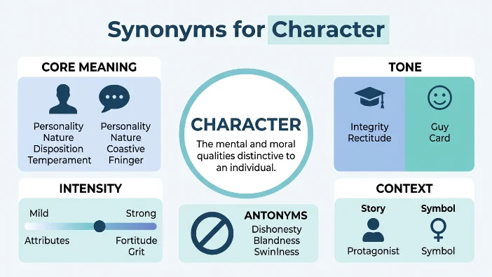 Synonyms for Character