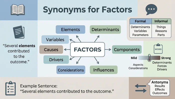 Synonyms for Factors