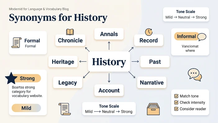 Synonyms for History