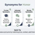 Synonyms for Honor