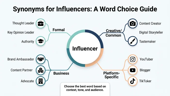 Synonyms for Influencers