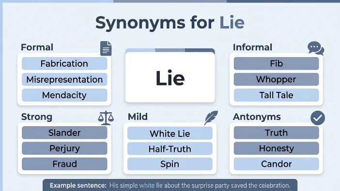Synonyms for Lie