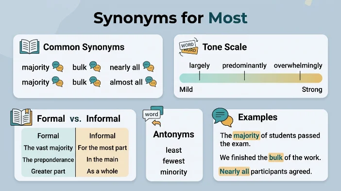 Synonyms for Most