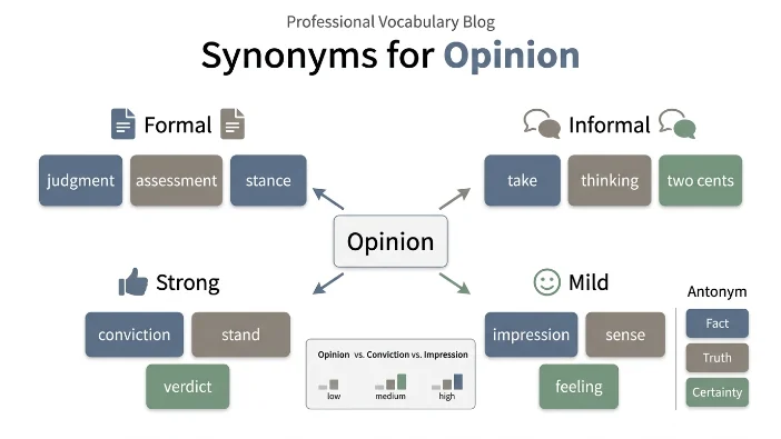 Synonyms for Opinion