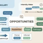 Synonyms for Opportunities