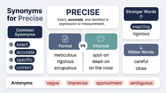 Synonyms for Precise