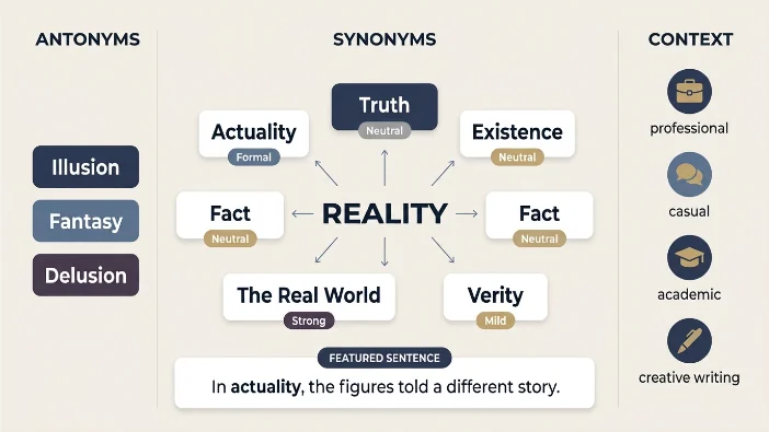 Synonyms for Reality