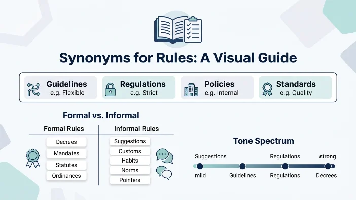 Synonyms for Rules