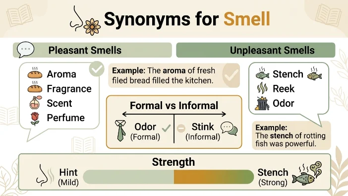 Synonyms for Smell
