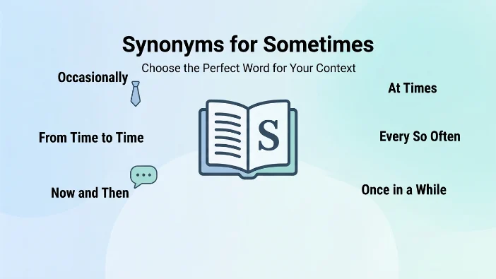 Synonyms for Sometimes