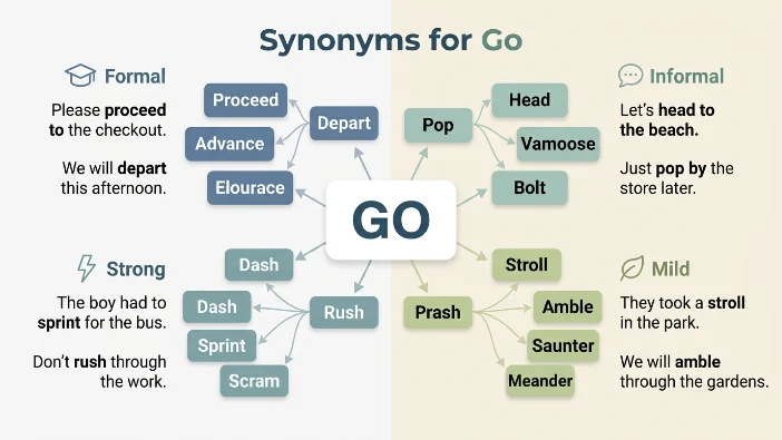 Synonyms For Go