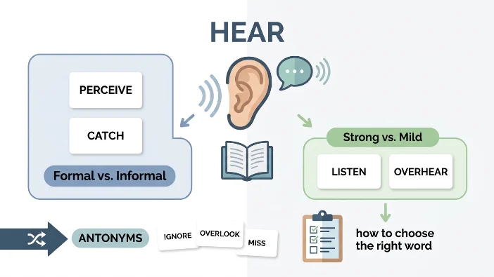 Synonyms for Hear