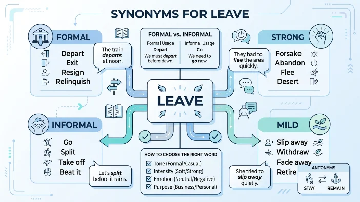 Synonyms For Leave