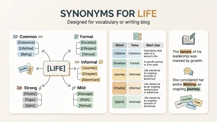 Synonyms For Life