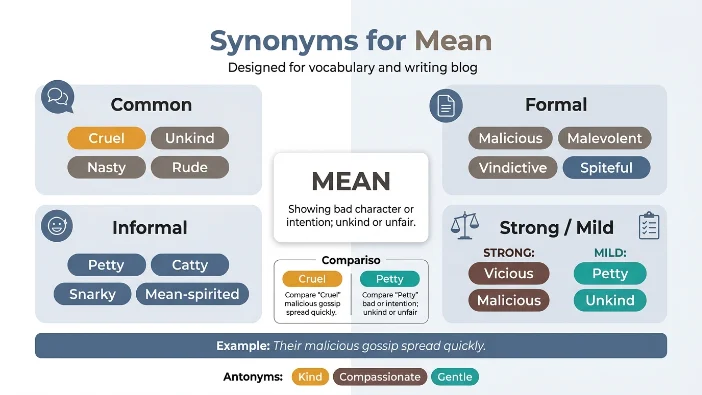 Synonyms For Mean