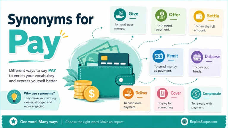 Synonyms for Pay