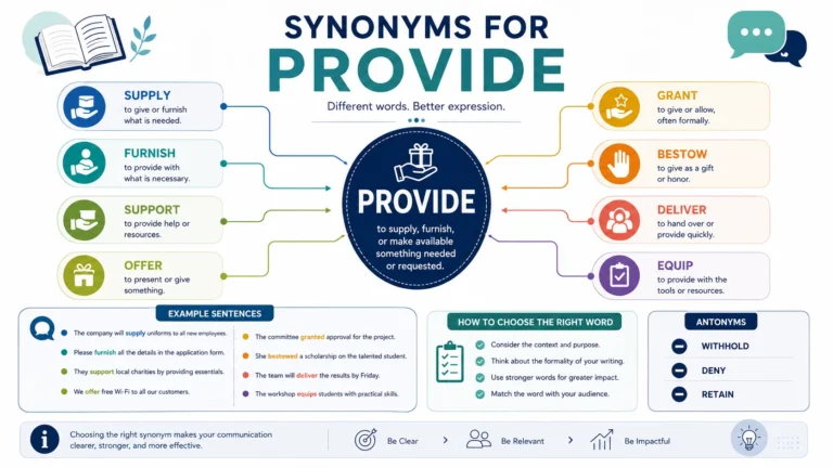 Synonyms For Provide