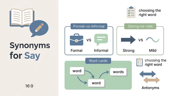Synonyms For Say