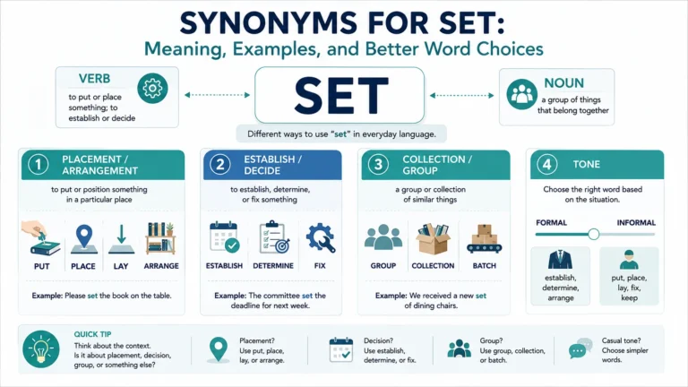 Synonyms for Set