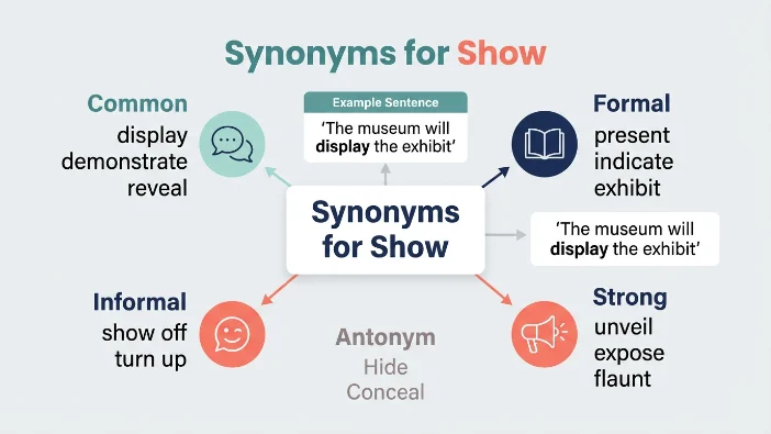Synonyms for Show