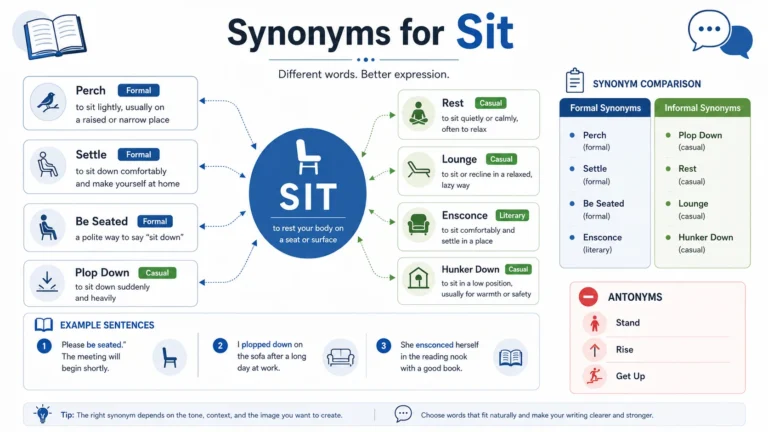 Synonyms for Sit