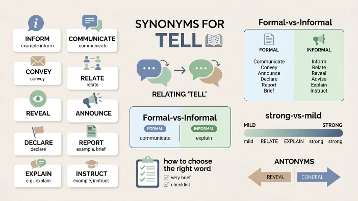 Synonyms For Tell