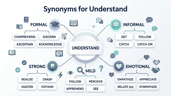 Synonyms for Understand