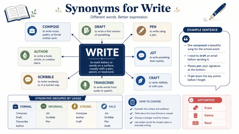 Synonyms for Write